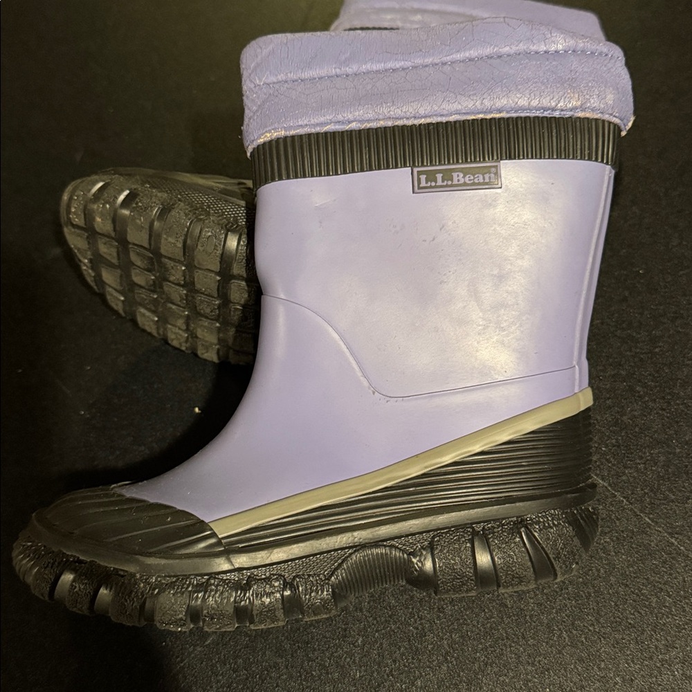 Purple and Black Winter Boots